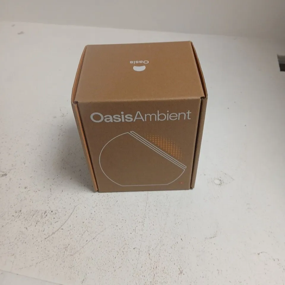OASISAMBIENT AMBIENT LAMP – WHITE SPHERICAL LIGHT, BOXED