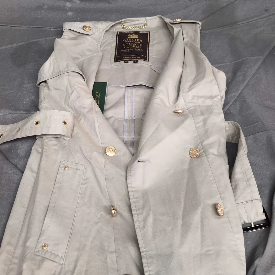 HOLLAND COOPER ATELIER COAT – BEIGE, UK 8