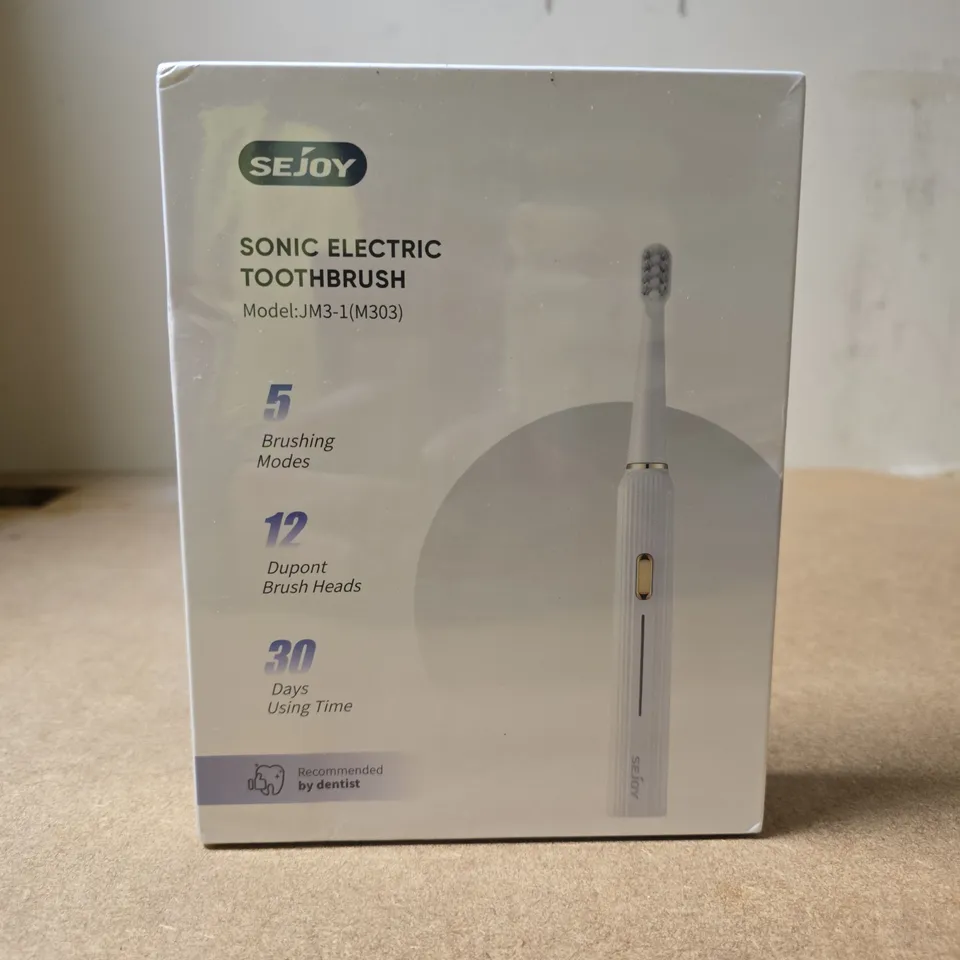 SEALED SEJOY SONIC ELECTRIC TOOTHBRUSH 