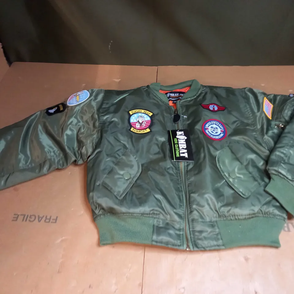 KIDS MA1 FLIGHT JACKET SIZE 7/8 YEARS