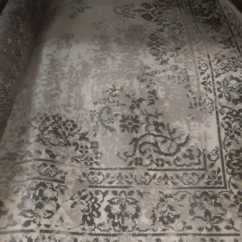 BACALL FLATWEAVE CREAM/CHARCOAL RUG 220X160CM