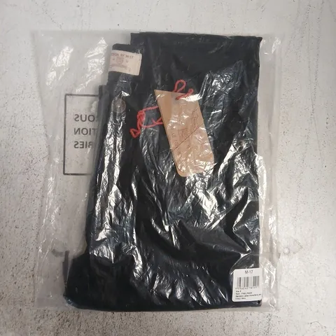 BAGGED M-17 LADIES 5 POCKET SKINNY JEANS IN BLACK SIZE 8