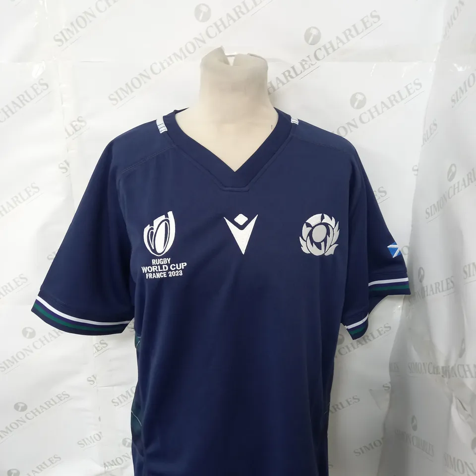 SCOTLAND HOME RUGBY JERSEY SIZE M - RUGBY WORLD CUP