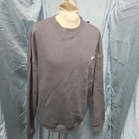 STDW DARK GREY CREWNECK SWEATSHIRT – SIZE XS (EU/US XS) – BACK GRAPHIC