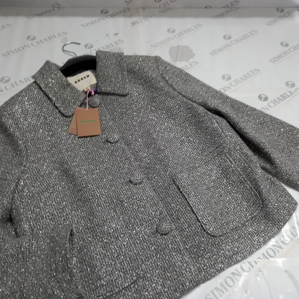 BODEN BUTTON FROMT COLLARED CARDIGAN - UK 12