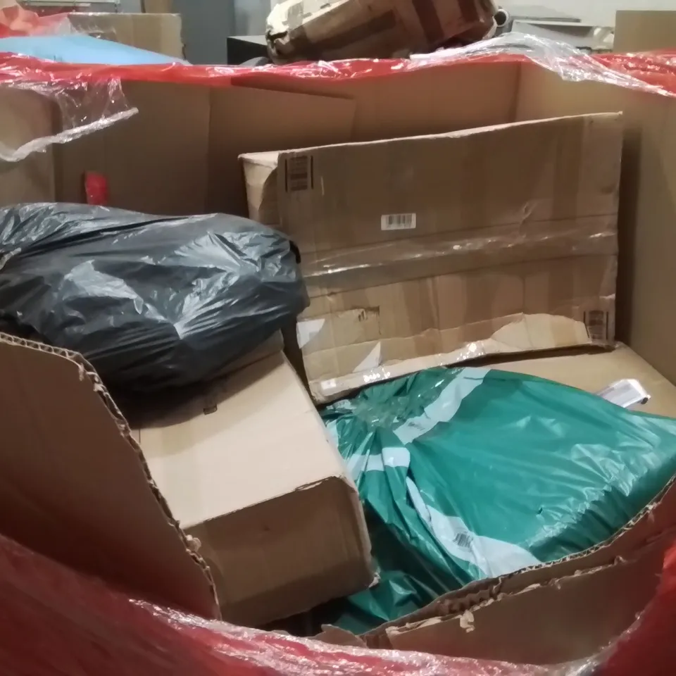 PALLET OF ASSORTED HOUSEHOLD GOODS AND PRODUCTS TO INCLUDE;POPUP TENT,PRESSURE WASHER,SPRINKLER