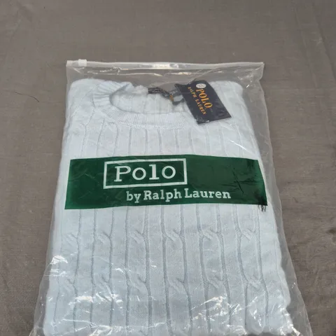 BAGGED POLO RALPH LAUREN KNITTED JUMPER - SIZE XL