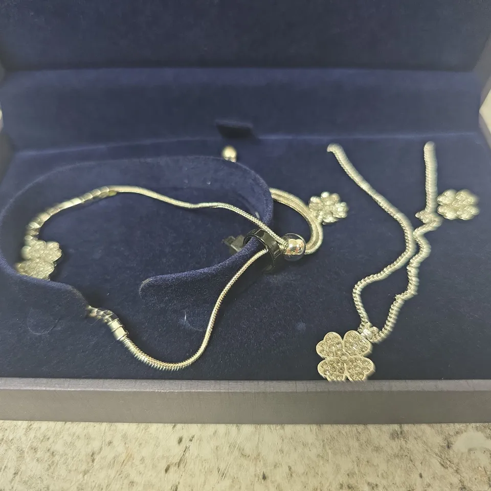 JON RICHARD JEWELLERY SET – NECKLACE, EARRINGS, & BRACELET IN PRESENTATION BOX