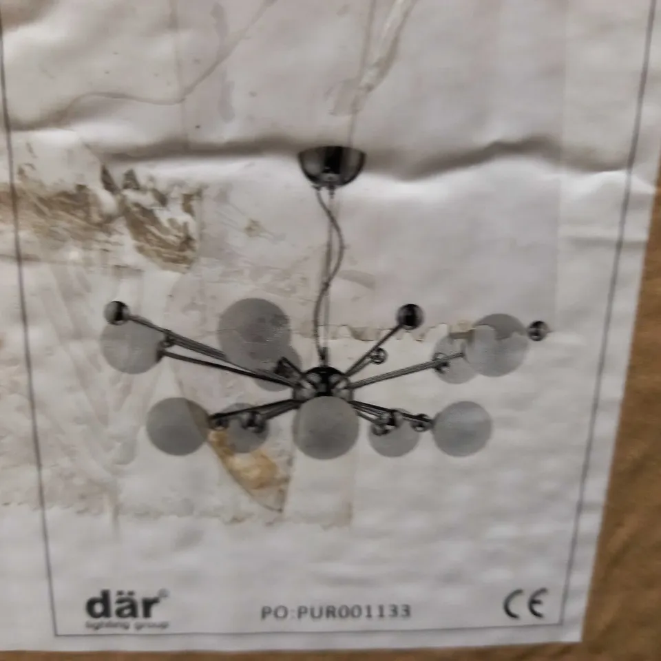 BRAND NEW DAR LIGHTING URSA OPAL GLASS PENDANT LIGHT