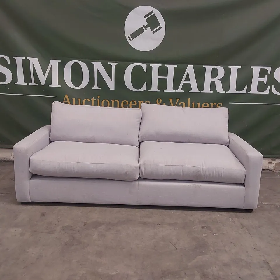 QUALITY DESIGNER 4 SEATER FABRIC UPHOLSTERED SOFA BED