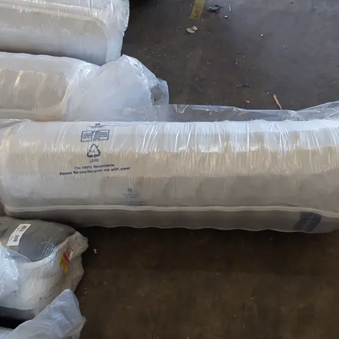 QUALITY BAGGED 4' SMALL DOUBLE ADAMINE SERENITY COIL SPRUNG MATTRESS 