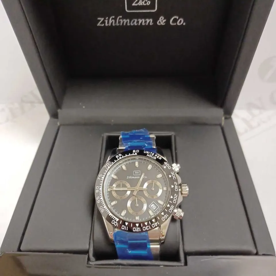 ZIHLMANN & CO TRIPLE DIAL BRACELET STRAP WRISTWATCH