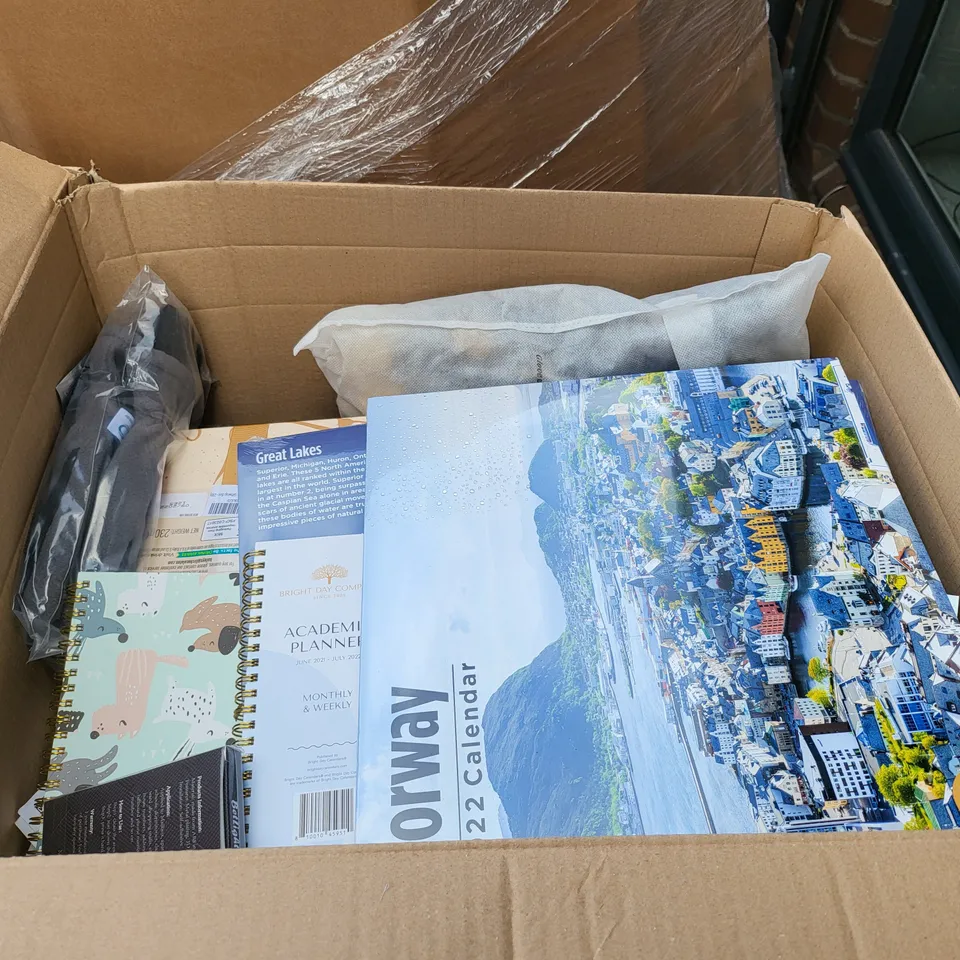 PALLET OF 16 MEDIUM BOXES OF A SIGNIFICANT QUANTITY OF ASSORTED ITEMS TO INCLUDE LED RING LIGHT KIT, HULA HOIP, AIRBAG CASE, POACHIES EGG POACHER, ETC