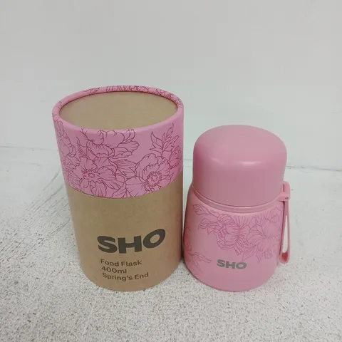 BOXED SHO FOOD FLASK 400ML SPRINGS END
