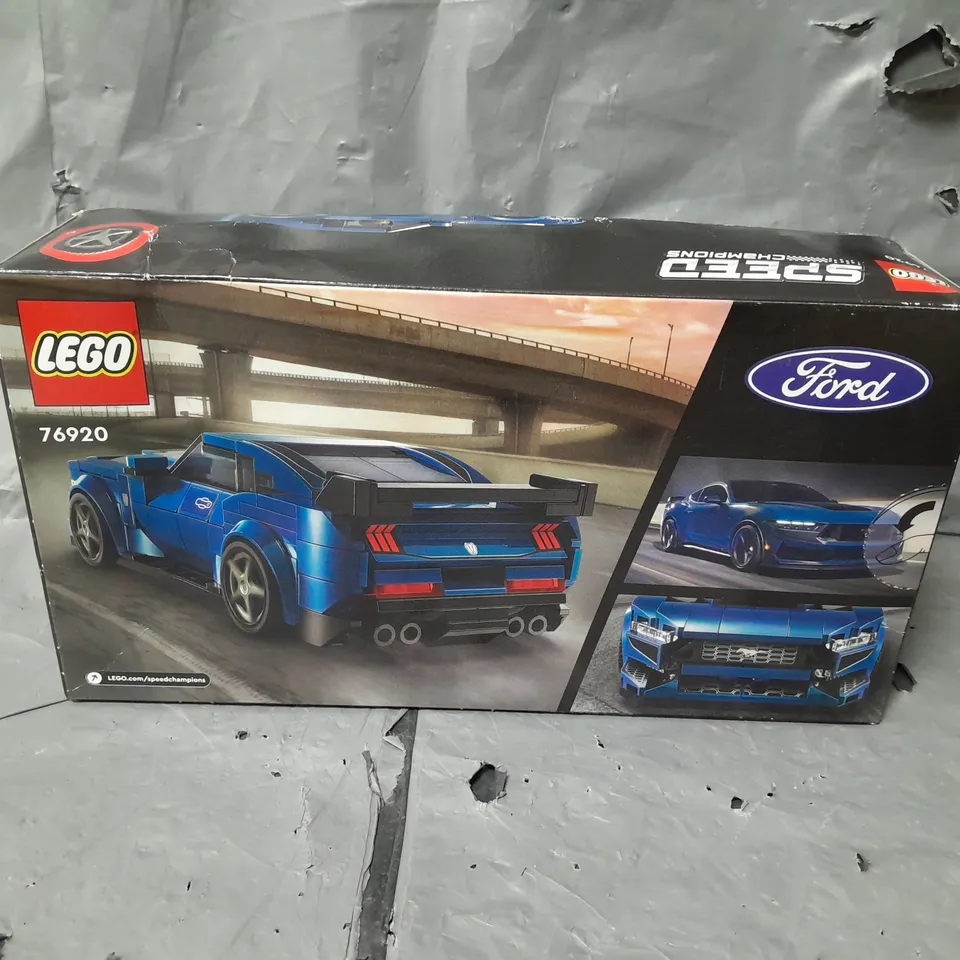 BOXED LEGO SPEED CHAMPIONS FORD MUSTANG DARK HORSE SPORTS CAR - 76920 RRP £23.99