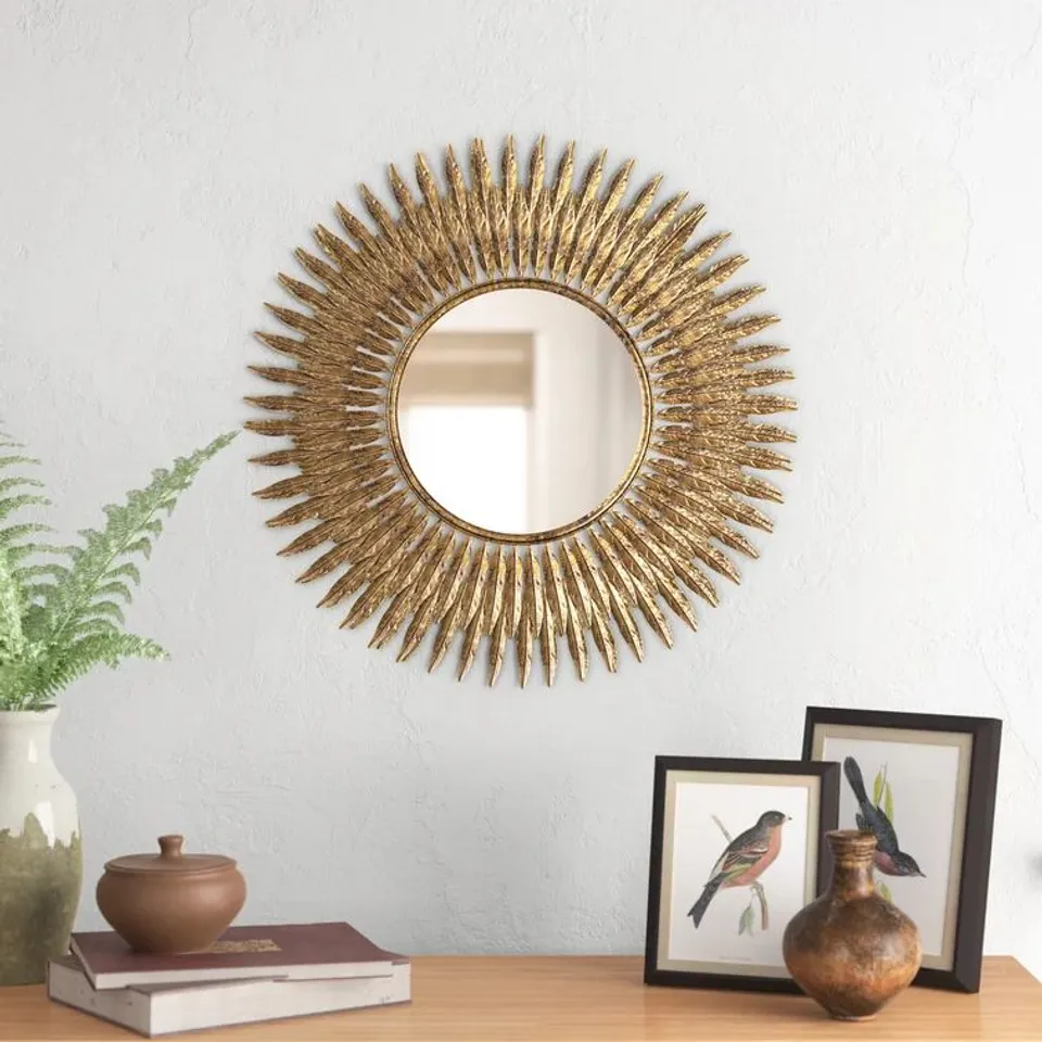 BOXED THRAPSTON SUNBURST METAL WALL MIRROR 