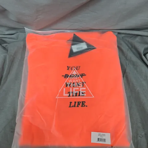 YDWTL ORANGE REDLINE HOODIE – SIZE S