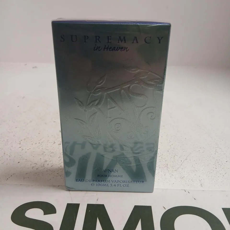 BOXED AND SEALED SUPREMACY IN HEAVEN AFNAN POUR HOMME 100ML
