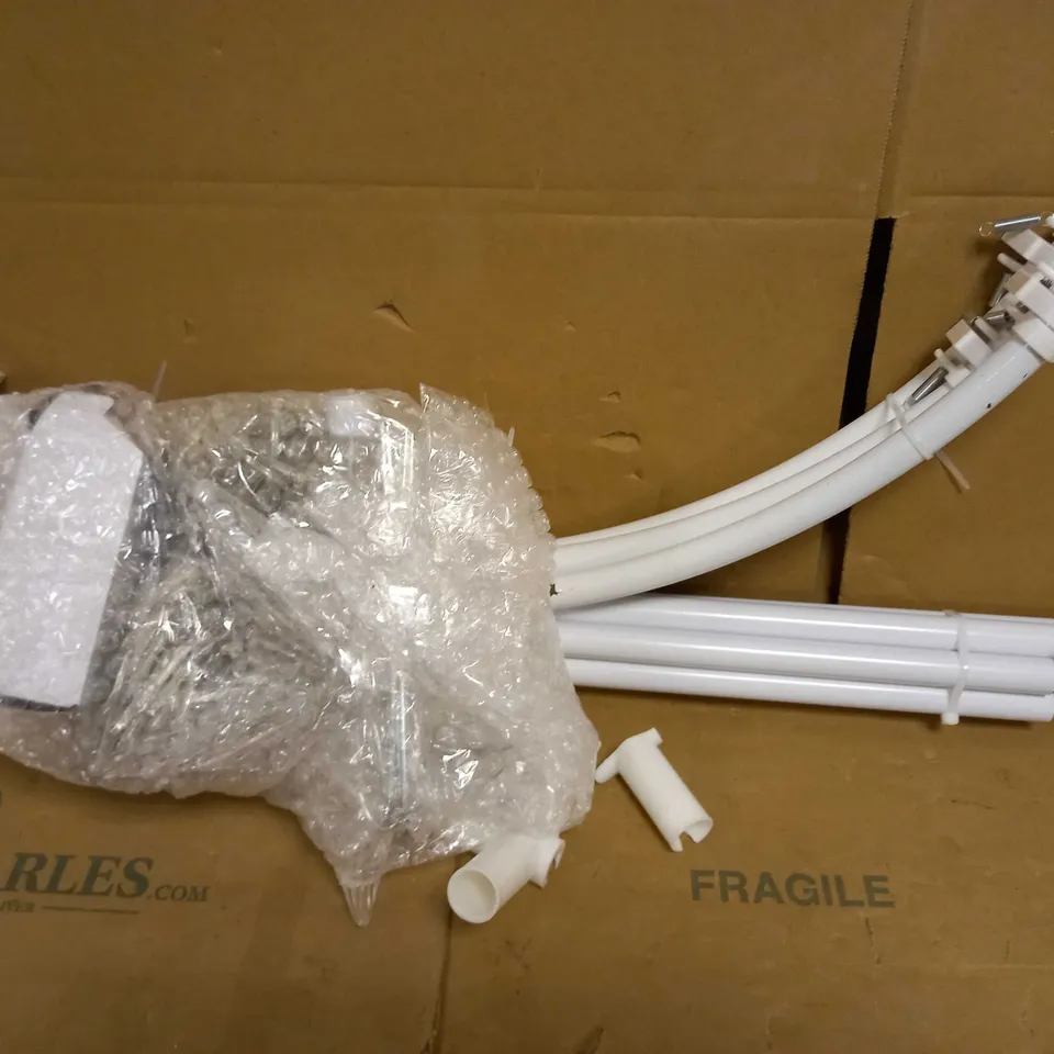 BOXED DESIGNER 8-FOOT WHITE WATERFALL LIGHT-UP OUTDOOR CHRISTMAS TREE RRP £59.99