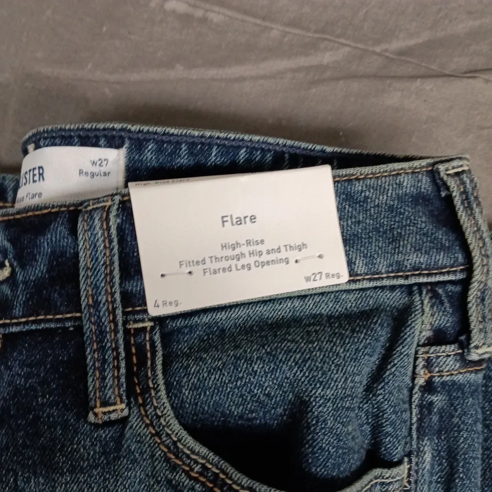 HOLLISTER FLARE JEANS - HIGH-RISE, W27 REG, UK 8