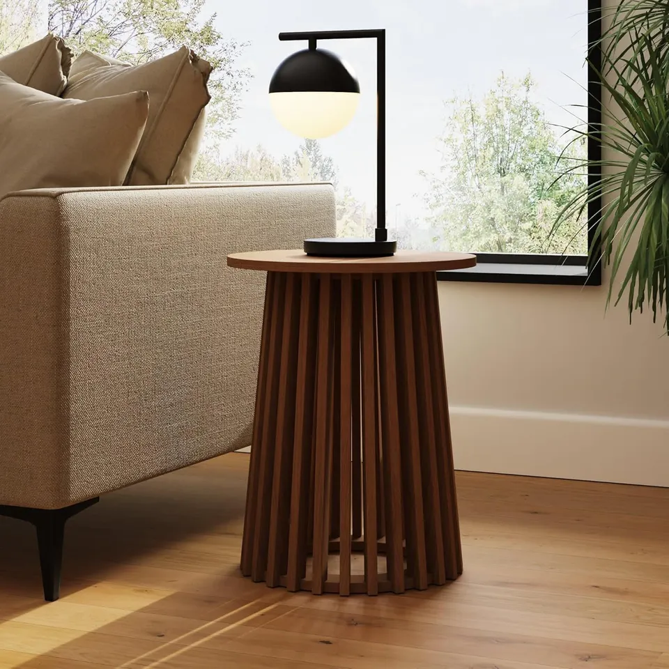 BOXED GFW KALEB SIDE TABLE - WALNUT (1 BOX)