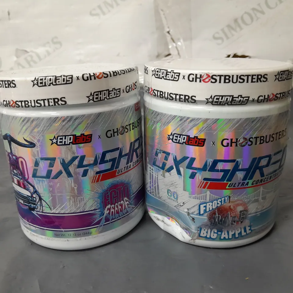 LOT OF 2 EHPLABS OXYSHRED FOOD SUPPLEMENTS - BIG APPLE & ECTO FREEZE