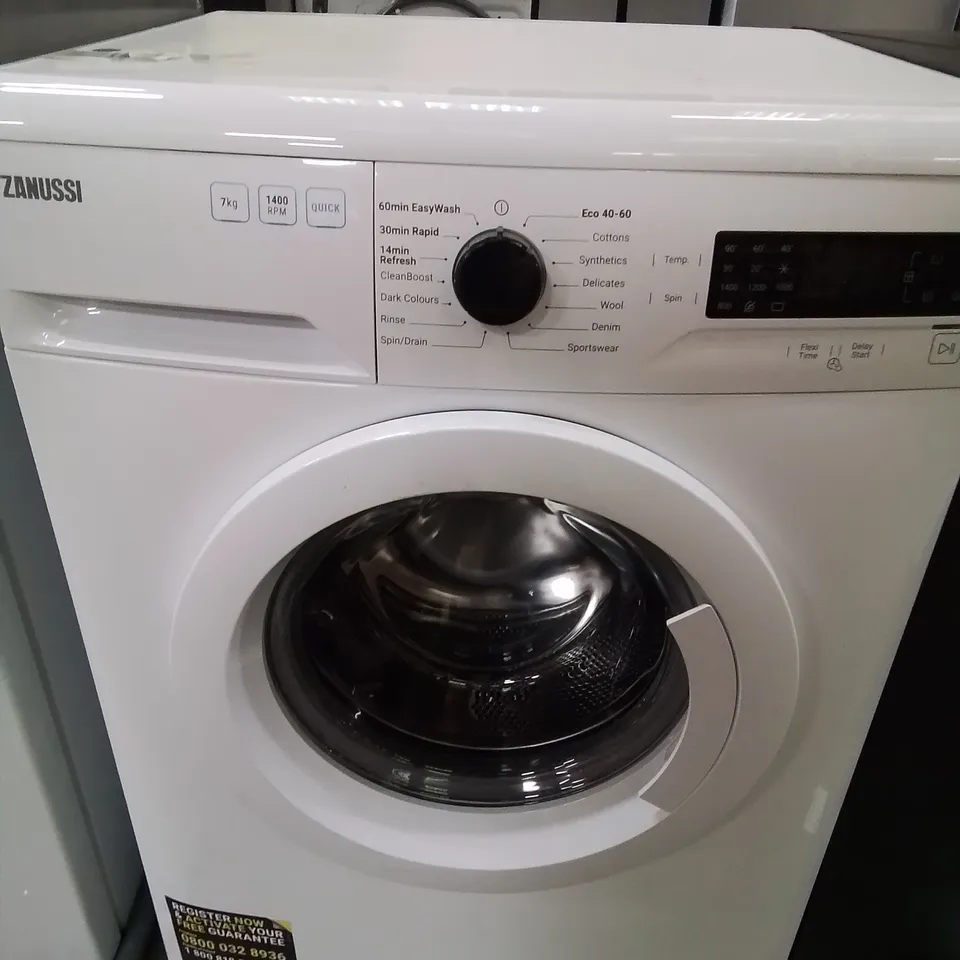 ZANUSSI 1400RPM FREESTANDING WASHING MACHINE IN WHITE - (ZWF744B3PW)