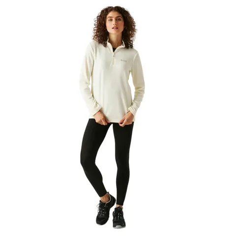 REGATTA WOMENS SWEETHART HALF ZIP FLEECE POLAR BEAR UK 18 TAGGED