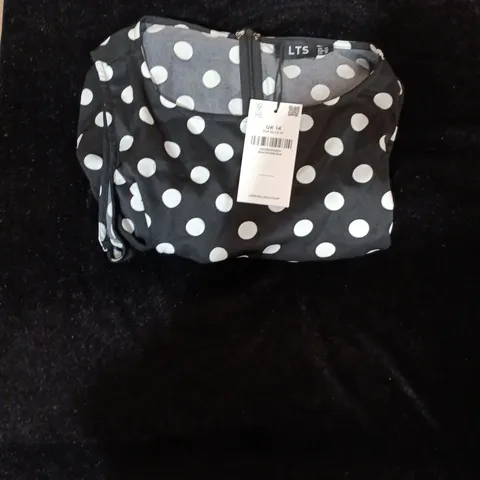 LONG TALL SALLY POLKA DOT LIGHTWEIGHT JACKET – UK 14