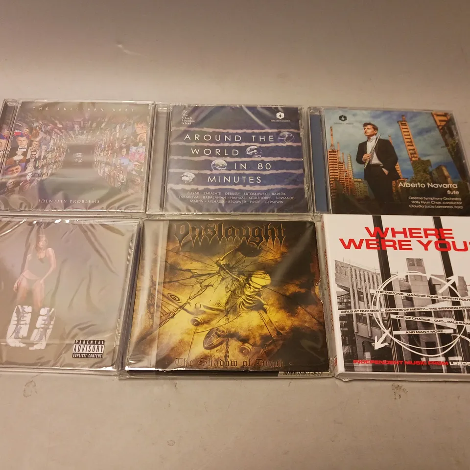 APPROXIMATELY 20 ASSORTED MUSIC ALBUMS TO INCLUDE ALBERTO NAVARRA, WHERE ARE YOU NOW?, AROUND THE WORLD IN 80 MINUTES ETC 