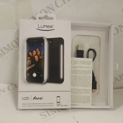LUMEE DUO SMARTPHONE CASE WITH FRONT AND BACK PROFESSIONAL QUALITY LIGHTING FOR IPHONE 7