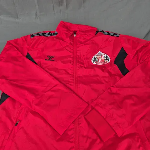 SUNDERLAND FC FULL ZIP WATERPROOF COAT SIZE L 