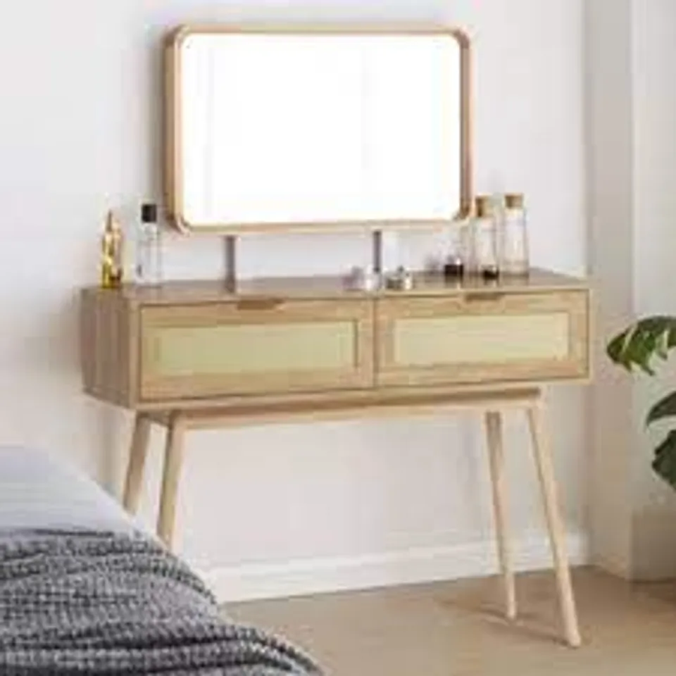 BOXED CHICAGO DRESSING TABLE IN WOOD VENEER EFFECT 