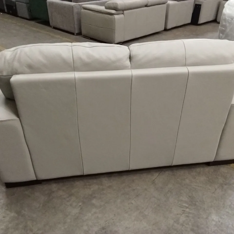 QUALITY DESIGNER ITALIAN MADE MARCOS 2 SEATER LEATHER LOVESEAT SOFA