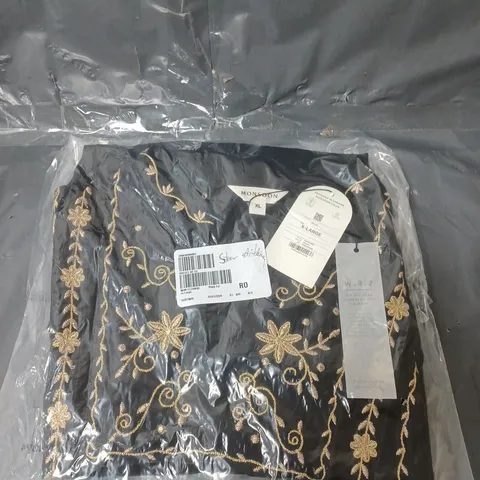 MONSOON LADIES ELEANOR BLACK AND GOLD TUNIC