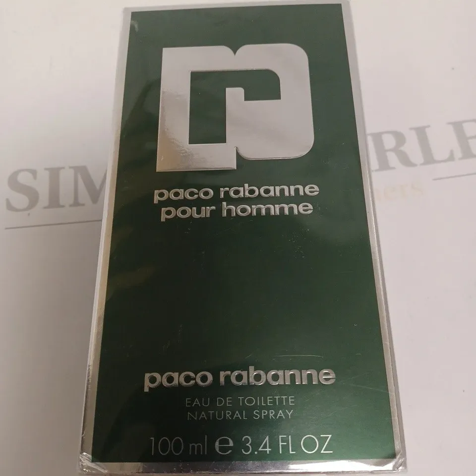 SEALED PACO RABANNE EAU DE TOILETTE NATURAL SPRAY - 100ML