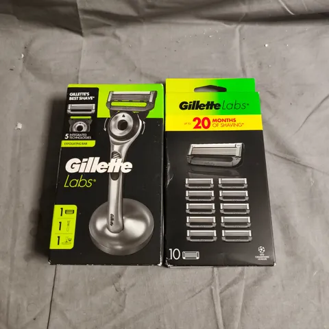 GILLETTE LABS RAZOR WITH 10 CARTRIDGES – BOXED