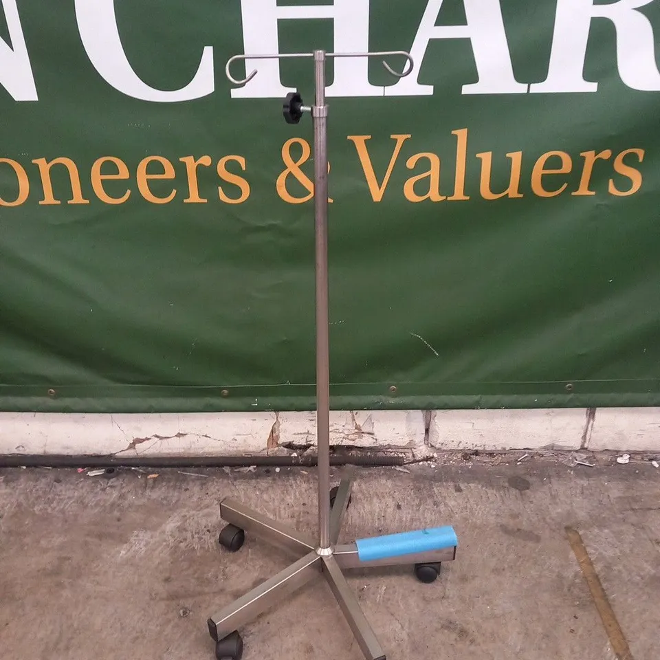 30 ASSORTED STAINLESS STEEL WHEELED DRIP STAND