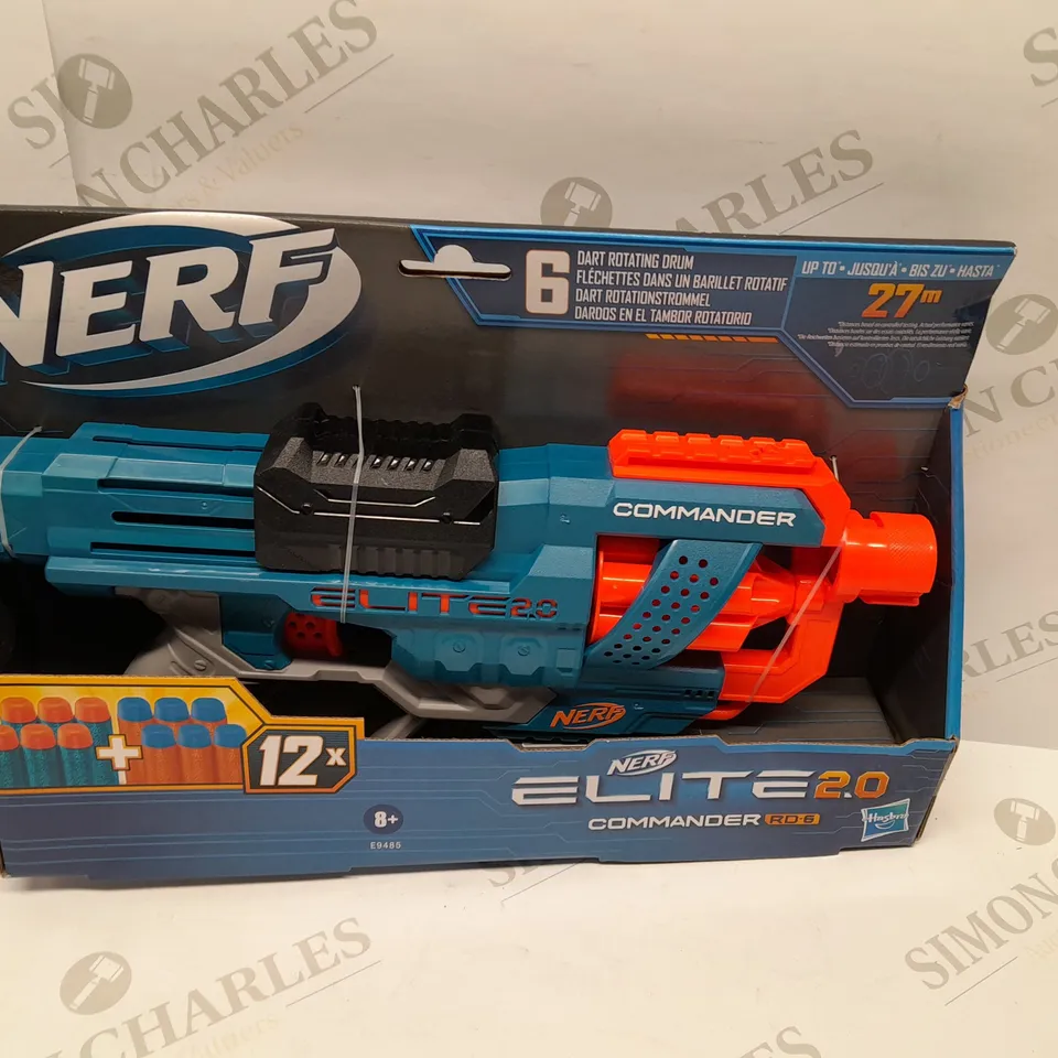 BRAND NEW BOXED NERF ELITE 2.0 COMMANDER RD-6 WITH 6 DART ROTATING DRUM