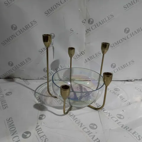 BOXED LUXENOA BOWL & CANDELABRA