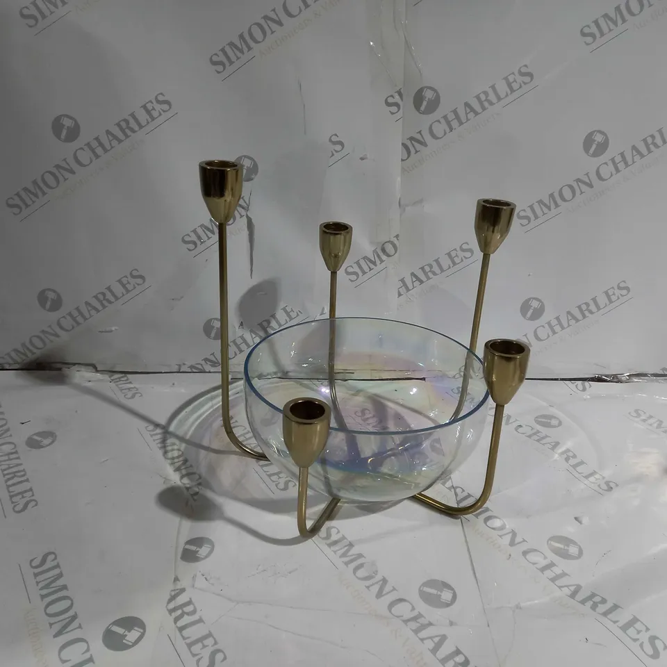 BOXED LUXENOA BOWL & CANDELABRA