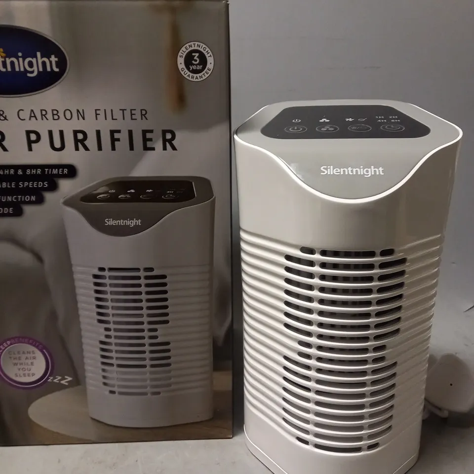 BOXED BRAND NEW SILENTNIGHT HEAP & CARBON FILTER AIR PURIFIER