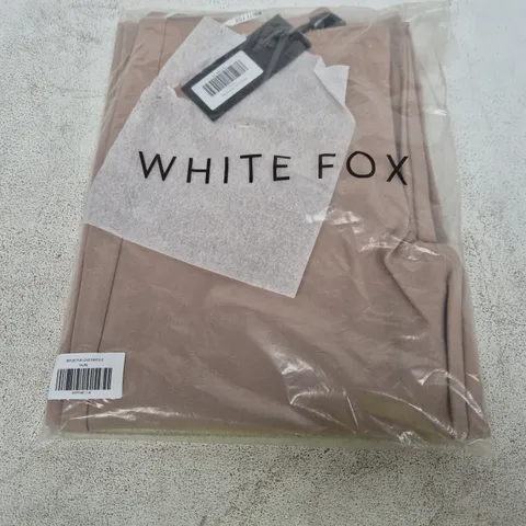 WHITE FOX REFLECTIVE LOVE PANTS - TAUPE - UK SIZE S