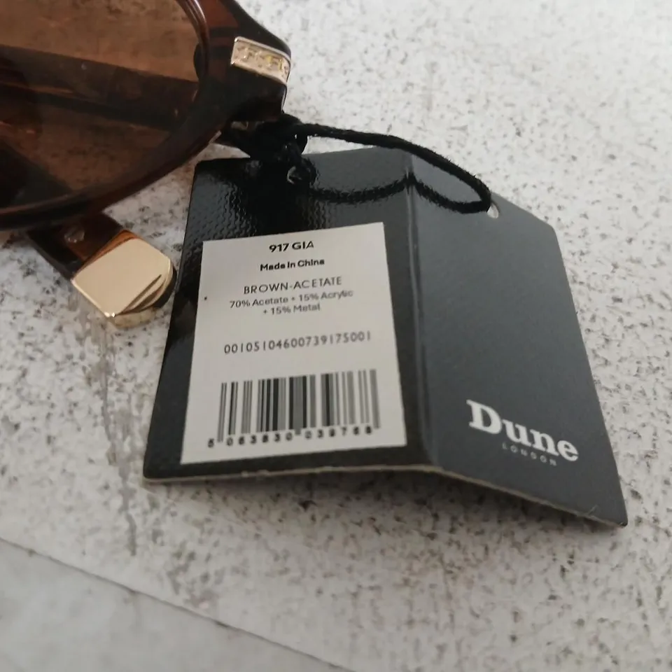 DUNE LONDON SUNGLASSES 917 GIA BROWN ACETATE