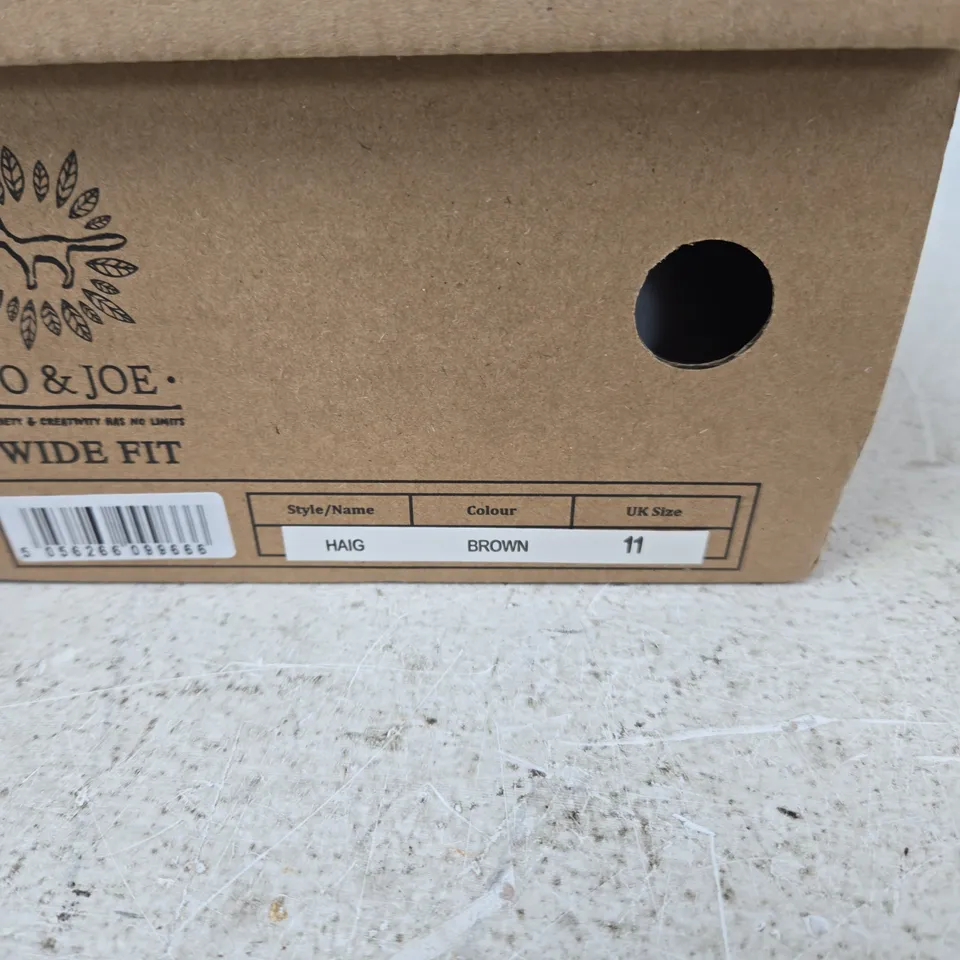 JO & JOE HAIG BROWN SLIP-ON SHOES – UK 11
