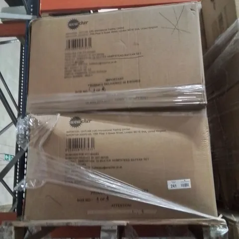 PALLET CONTAINING VARIOUS ASSORTED BOXED INCOMPLETE GARDEN FURNITURE SETS