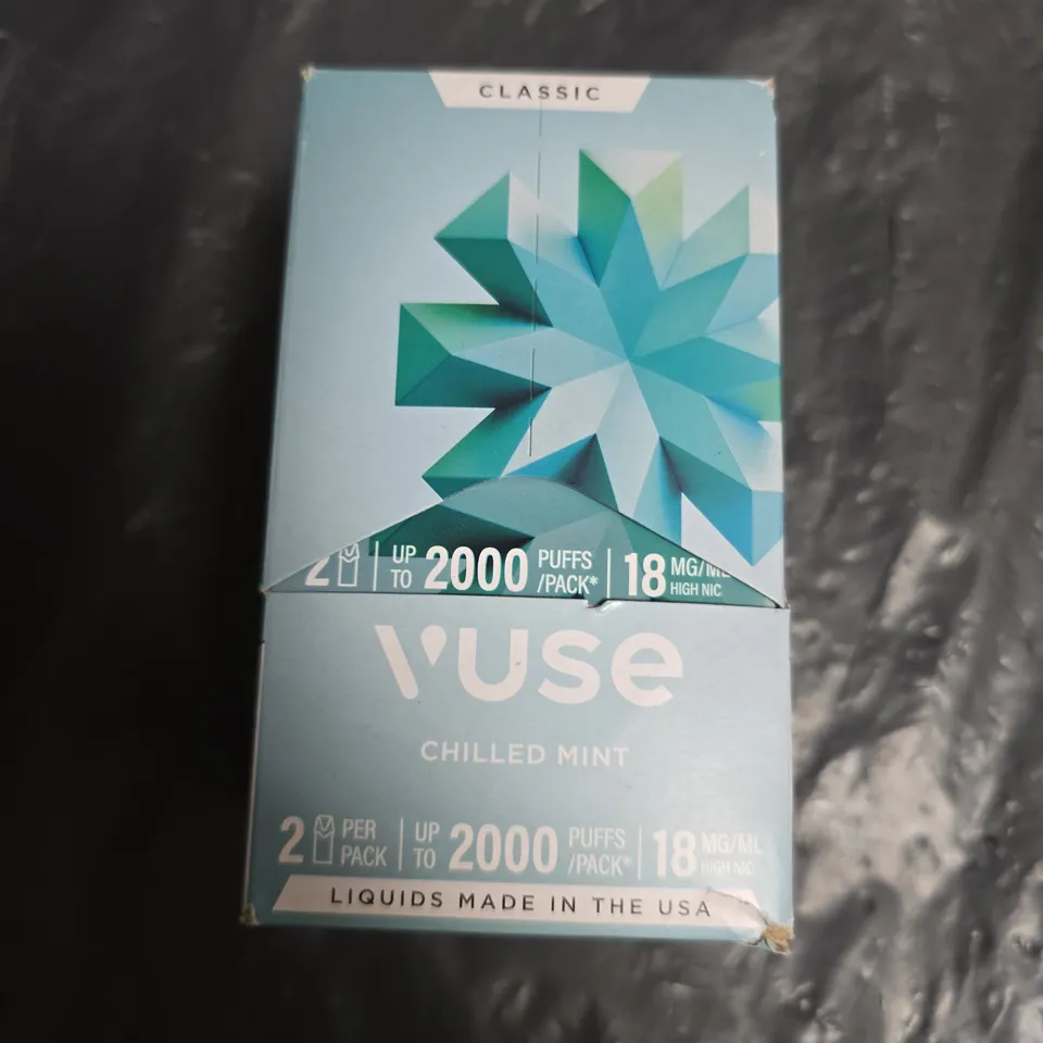 VUSE CHILLED MINT NICOTINE POD PACKS – 5 X CLASSIC POD PACKS, 18 MG/ML (2 PODS PER PACK)