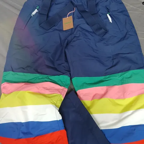 BODEN COLD WEATHER TROUSERS WITH SUSPENDERS IN BLUE - L