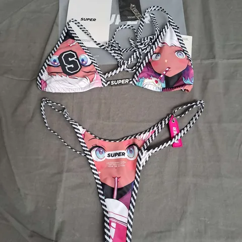 COLOUR SUPER ANIME GIRL BIKINI SIZE M