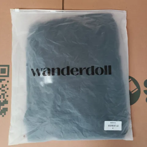 BAGGED WANDERDOLL NARA DRAPE MAXI SKIRT IN BLACK SIZE MEDIUM